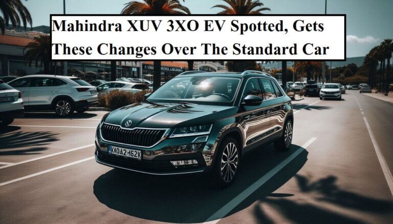 Mahindra XUV 3XO EV Spotted, Gets These Changes Over The Standard Car